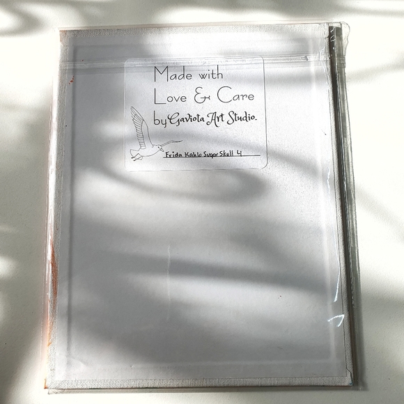 Frida Kahlo Sugar Skull 4 Acrylic Painting - Picture 4 of 8